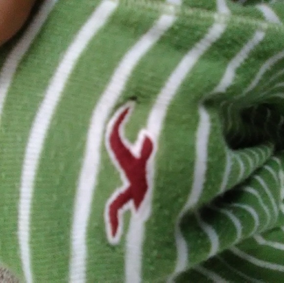 Green Hollister Stripped Short |Hoodie - Picture 4 of 4